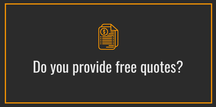 Yes. All quotes are free, and many can be provided from photos. Larger or more complex jobs may require a site visit.